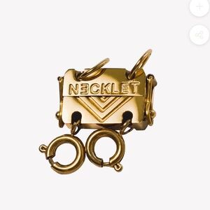 18k plated Necklet necklace layering clasp